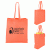 Heat Sealed Nonwoven Value Tote with Gusset- Orange