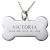 Engraved Dog Bone Tag Pendant