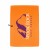 Imprinted Logo Champions Golf Towel - Orange w/optional side grommet