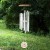 Maple Wood Wind Chimes with Compass Design