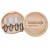 Engraved Round Wood Cheese Board with Tools | Logo Engraved Cheese Boards