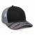 Customized Premium Modern Trucker Cap - Black/light grey/aqua