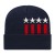 Stars & Stripes Knit Cap with Cuff and Logo True Navy White True Red