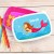 Happy Mermaid Personalized Pink Lunch Box | Customized Pink Mermaid Tupperware