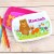 Friendly Forest Personalized Pink Lunch Box | Customized Pink Snack Box Forest Friends