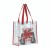 Custom Clear PVC Stadium Tote Bag -Red Side View