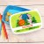 Jungle Animals Personalized Blue Lunch Box | Custom Jungle Themed Bento Box For Kids