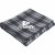 Custom Plaid Fleece Blanket - Black