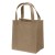 Small Reusable Tote Bag-Wide Gusset-Full Color Imprint - Khaki