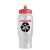 27 Oz Poly-Pure Transparent Sports Bottle - Clear with red top