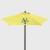 Promotional 7' Steel Market Umbrella Canary Yellow