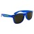 Metallic Miami Sunglasses with Logo Imprint Metallic Blue