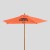 Promotional Wood Market Umbrella 7 ft. Orange