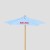 Promotional Wood Market Umbrella 7 ft. Light Blue