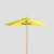 Promotional Wood Market Umbrella 7 ft. Canary Yellow