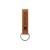 Debossed Saddler Loop Keychain - Tan/black