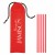 Promotional 5-Pack On The Go Straws with Pouch Red