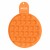 Logo Push Pop Circle Stress Reliever Game - Orange