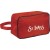 Red Zippered Toiletry Bag with Logo