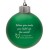 Promo Light-Up Shatter Resistant Ornament Frosted Green