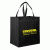 Best Promotional Reusable Tote Bags - High Gloss Non-Woven Laminated Tote - Black