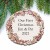 Personalized Holiday Wreath Wooden Christmas Ornament | Customized Holly Family Ornament