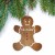 Personalized Gingerbread Man Wooden Christmas Ornament | Custom Christmas Cookie Ornament Decoration