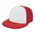  Flexfit Aerated Performance Cap with Logo White Red