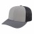 Custom Flexfit 110 Melange Trucker Mesh Cap Silver Charcoal Black