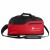 Imprinted Day Trip Duffel Bag | Promotional Overnight Bags - Black with Red