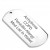 Armanno Steel Dog Tag with Medical Alert Symbol