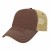 Custom Premium Vintage Washed Mesh Back Cap - Maroon/khaki