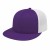 Custom Purple/White Flexfit Trucker Mesh Back Cap