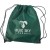 Large Drawstring Sports Pack- Best Promotional Cheap Drawstring Backpacks - Forest Green