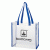 Clear Tote Bag with Color Trim- Royal blue