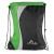  Color Splash Promotional Drawstring Sports Packs – Logo Imprinted - Lime Green