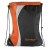  Color Splash Promotional Drawstring Sports Packs – Logo Imprinted - Orange