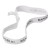 Custom Elastic Fold Over Head Band - 3/4" - White 