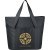 Custom Heavy Duty Zippered Tote Bag - Black