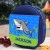 Happy Shark Personalized Blue Lunch Bag | Shark Theme Custom Lunch Sack