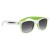 Two-Tone Malibu Sunglasses- Lime and White 