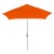 The Vented Cafe Market Umbrella with Logo Orange