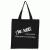 Cotton Rainbow Tote Bag- Black