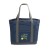 Imprinted Strand Snow Canvas Tote Bag - Blue