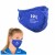 Custom Logo Blue Adult Cotton Mask 