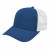 Low Profile Trucker with Flat Brim and Logo Royal/White