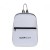 Custom Logo Moto Mini Backpack - White