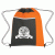 Non-Woven Drawstring Pack -Lg Front Pocket- Orange