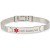 Custom Engraved Medical Alert Bracelets | Smooth Mesh Medical ID Bracelet | Engraved Medical ID Bracelets with Caduceus