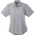 Custom Women's LAMBERT Oxford Short Sleeve Button Up Shirt - Oxford Gray 